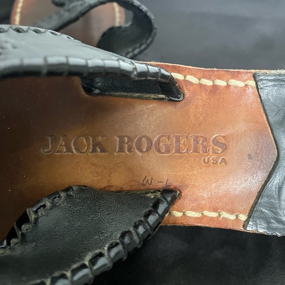 Jack Rogers Classic Jacks Flat Sandals in Black - Picture 7 of 10